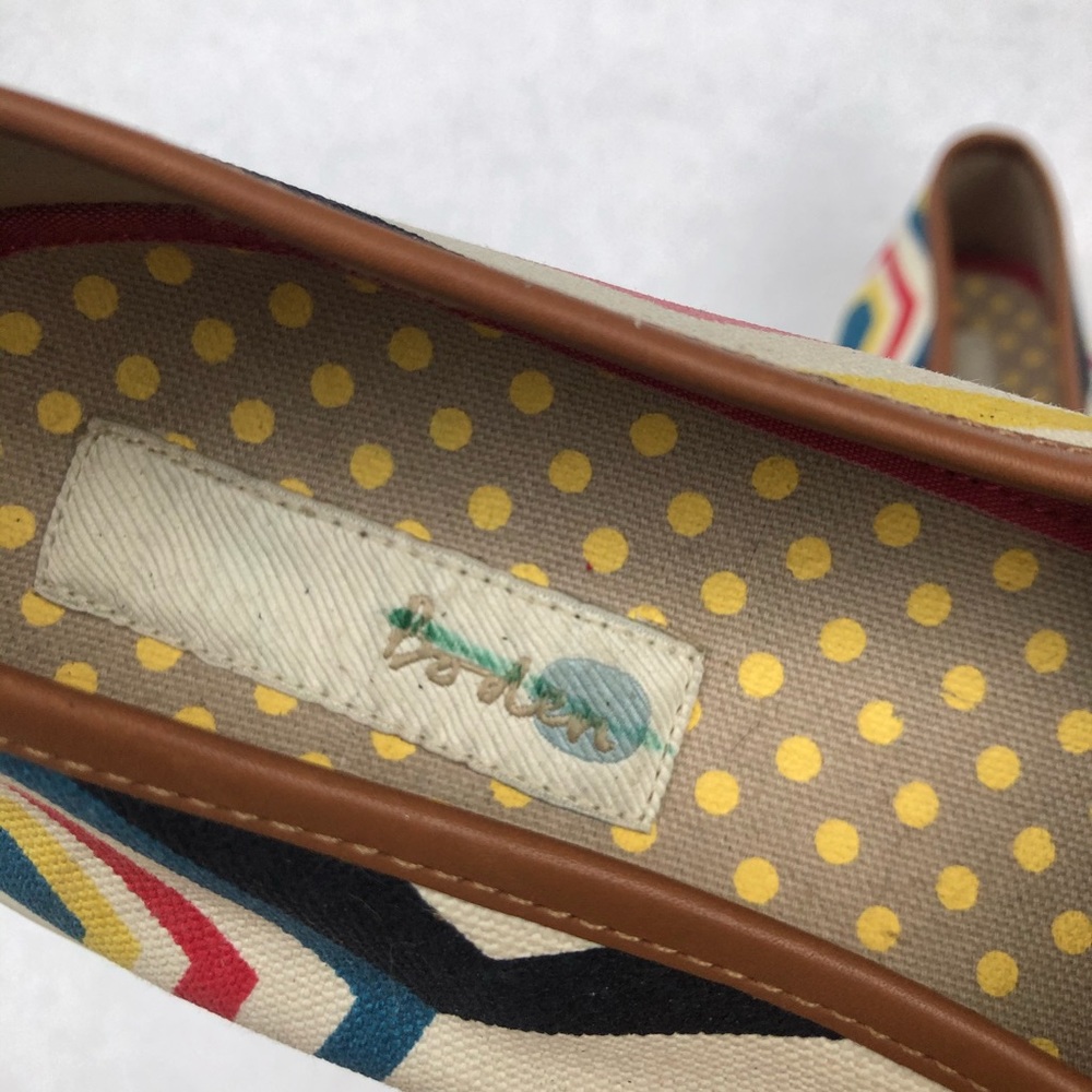 Boden Geometric Print Canvas Slip On Sneakers 10.5 - Picture 8 of 11